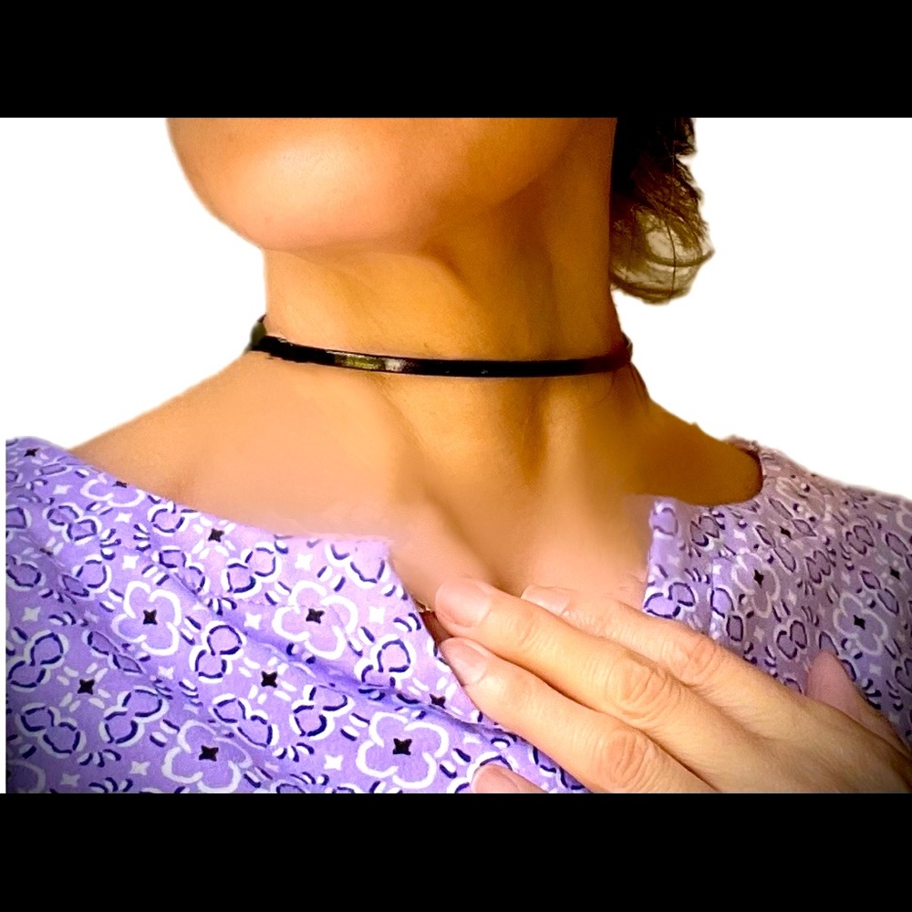 Brand new Faux leather black choker